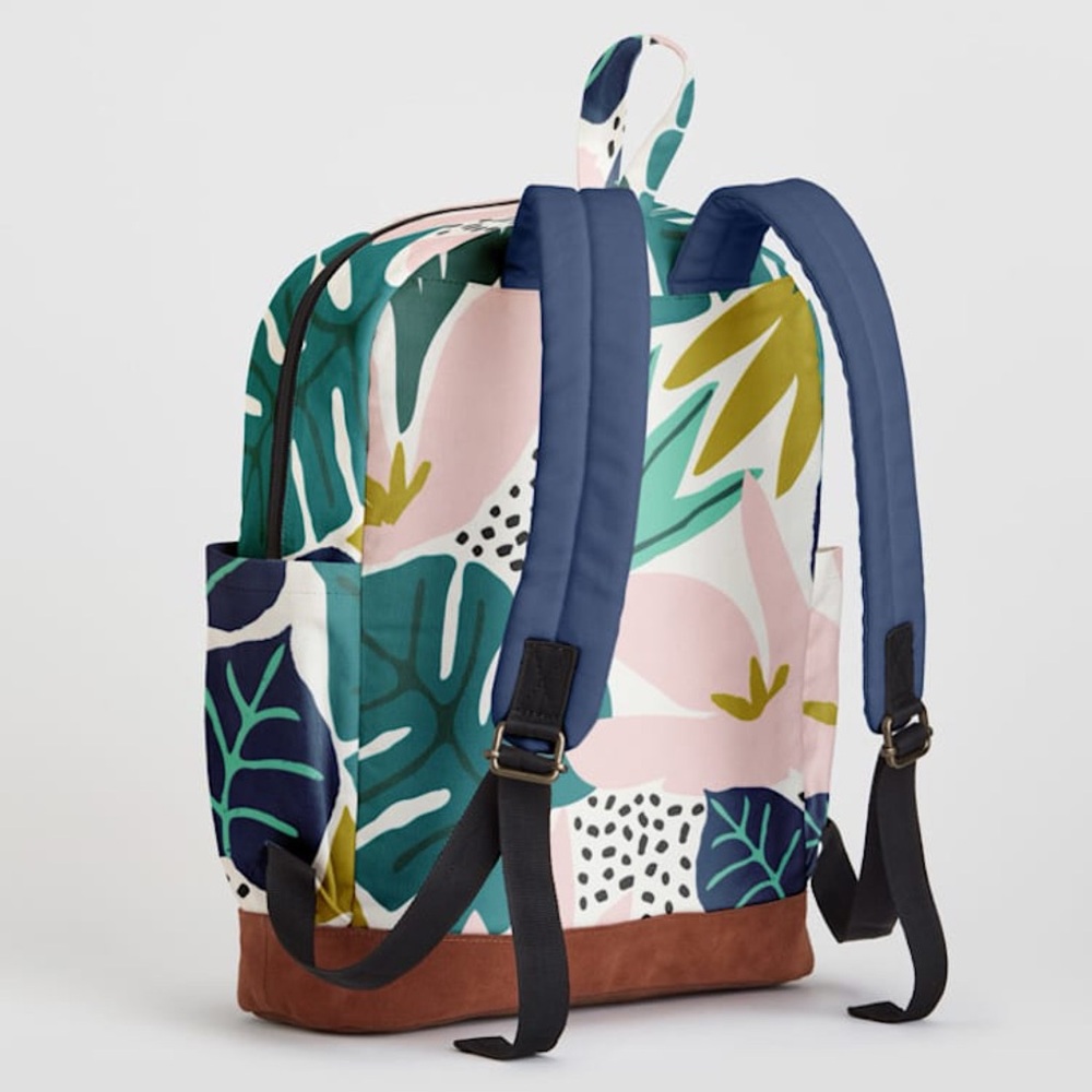 Minted Tropical Abstract Pattern Backpack - image 2